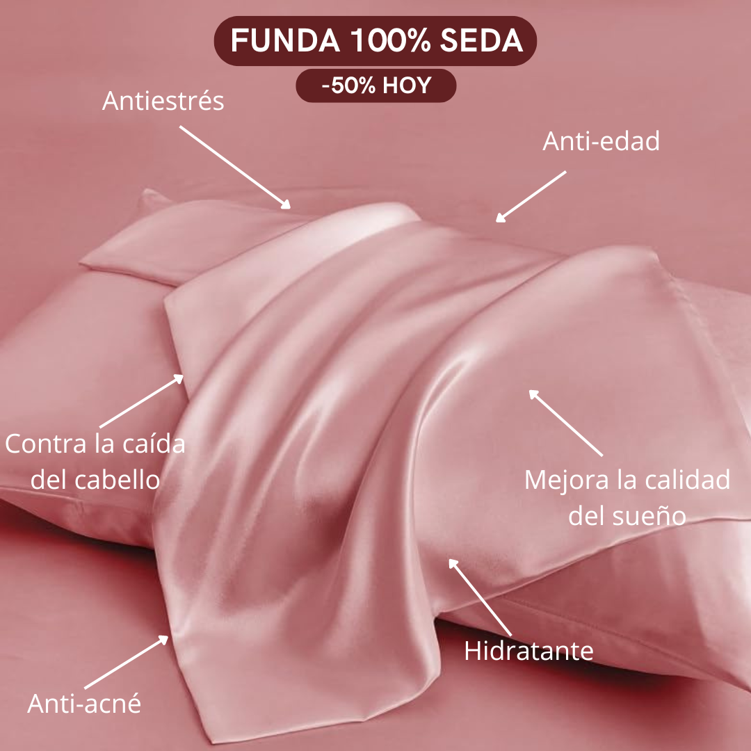 CozySilk™ - Funda de almohada 100% seda de morera